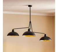 ALDEX 1036 hanging light, three-bulb, black and gold