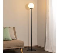 ALDEX Joel floor lamp, black/white, 1-bulb