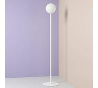 ALDEX Joel floor lamp, metal and glass, white