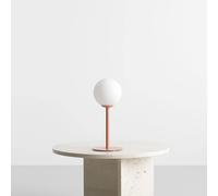 ALDEX Joel table lamp, height 35 cm, coral/white