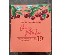 Aldi Hotel Collection Melter, Wax Melts & Tealights Burner Set (Cherry and Amber No 19)