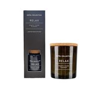 Aldi Hotel Collection - Relax - Bergamot, Lavender & Patchouli Scented Reed Diffuser & Candle | 100mL+200g [BUNDLE]