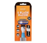 Aldi Lacura Men - 5 Blade Razor Advanced Shaving System | 1 Blade + 1 Handle [Imperfect Packaging]