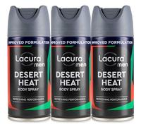 Aldi Lacura Men - Desert Heat Body Spray 150mL [x3]