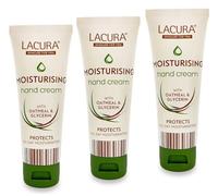 Aldi Lacura - Moisturising Hand Cream | With Oatmeal + Glycerin | All Day Moisturising | 75mL [x3]
