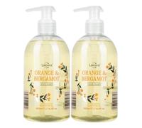 Aldi Lacura - Orange & Bergamot Luxurious Hand Wash | Antibacterial | 500ml [TWIN PACK]