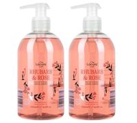 Aldi Lacura - Rhubarb & Rose Luxurious Hand Wash | Antibacterial | 500ml [TWIN PACK]