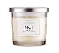 Aldi NO 1 2 WICK CANDLE LIME BASIL & MANDARIN IN GLASS JAR WITH LID 300G
