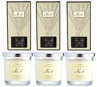 Aldi No 1 Lime Basil & Mandarin 3 Luxury Fragranced Candle 3 Reed Diffuser Sets (6 Pack)