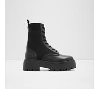 ALDO Women's Comfortable Black Combat Ankle Boots Talaleryknit | Women's Shoes 7 Black