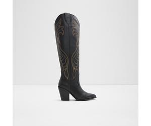 ALDO Women's Comfortable Black Knee-High Boots Alamo | Women's Shoes 3 Black