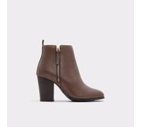 ALDO Women's Comfortable Brown Heeled Ankle Boots Noemieflex | Women's Shoes 9.5 Brown