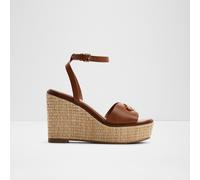 ALDO Women's Comfortable Brown Wedge Sandals Carrabririel | Women's Shoes 7 Brown