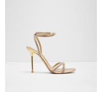 ALDO Women's Comfortable Gold Heeled Sandals Manaelden | Women's Shoes 5 Gold