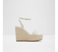 ALDO Women's Comfortable White Wedge Sandals Aberitram | Women's Shoes 7 White