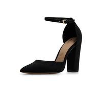 ALDO Women's Nicholes Block Heel Pumps, Black Other, 4 UK