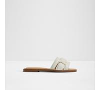 ALDO Women's White Flat Sandals Elenaa | Women's Shoes 4.5 White
