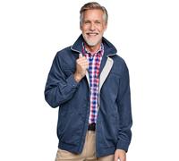 Aldon Men's Micromoss Woven Blouson Style Jacket Stylish, Showerproof, and Versatile with Contrast Trims and Multiple Pockets Navy M