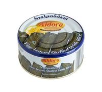 Aldoro Dolmades Greek Vine Leaves Stuffed with Rice, 280 g Tin | Fresh Hand Rolled Mezze with Herbs & Spices | Ready to Eat Hot or Cold | Mediterranean Recipe from Greece | Vegetarian Cypriot Food
