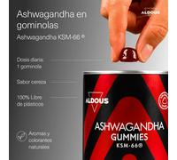 Aldous Ashwagandha By 120 Natural Cherry Flavor Gummies One Size