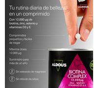 Aldous Biotin With Zinc Selenium D3 And E Vitamin 400 Units One Size