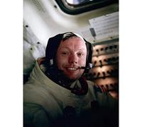 Aldrin NASA Astronaut Neil Armstrong Apollo 11 Flight Photo Premium Wall Art Canvas Print 18X24 Inch