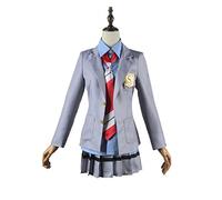 Aldult Anime Your Lie in April Cosplay Costume Kaori Miyazono Women Uniforms Halloween Party,Grey-M