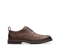Aldwin Limit Brogue Brown Leather Oxford Shoes Clarks Brown 11-Standard Fit
