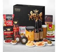 Ale and Cheese Hamper with Hawkstone IPA - Pub Snacks Gift Set with Cheddar Truckles, Pork Crackling, Chorizo, Olives, Cashews, Crisps - Birthday Ale Gifts for Him, from Regency Hampers