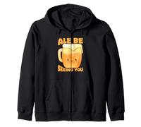Ale Be Seeing You Funny Beer Pun Mug Zip Hoodie