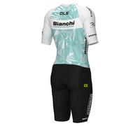 Ale Bianchi Pro Triathlon Team Short Sleeve Race Suit M White / Black