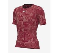Alé Break Short Sleeve Base Layer Top Burgundy Red - XL-XXL