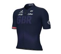 ALE British Cycling Official Prime Training Jersey Mens - Short Sleeve Navy Blue