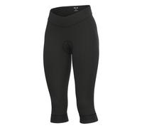 Alé Cycling Women's Pragma Classico 3/4 Cycling Tights, Black/Charcoal Grey, M