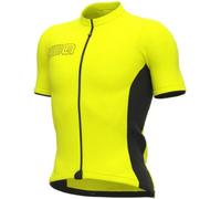 Ale Solid Color Block Short Sleeve Jersey Yellow M Men