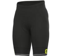 Alé Cycling Men's Solid Corsa Shorts, Black/Fluo Yellow, XS