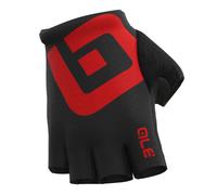 ALE Cycling Gloves - Air Summer Mitts - Fingerless, Black/Red, Size XS