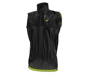 Alé Cycling Men's Guscio Light Pack Gilet, Black, XXL