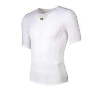 Alé Cycling Men's Intimo Velo Active Short Sleeve Baselayer, White, XL/XXL