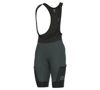 Alé Cycling Men's Off Road - Gravel Stones Cargo Bib Shorts, Green Wood, M