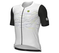 Alé Cycling Men's PR-E Megabyte Cycling Jersey, White, XL