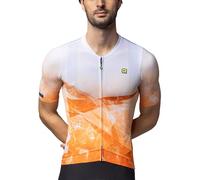 Alé Cycling Men's PR.E Quartz Short Sleeve Cycling Jersey, Orange, XL