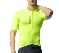 Alé Cycling Men's Pragma Colour Block Short Sleeve Jersey, Fluo Yellow, M