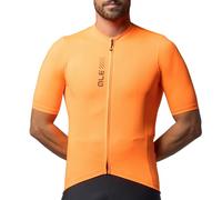 Alé Cycling Men's Pragma Colour Block Short Sleeve Jersey, Orange, XS