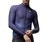 Alé Cycling Men's Pragma Cosmic Long Sleeve Cycling Jersey, Myrtle, S