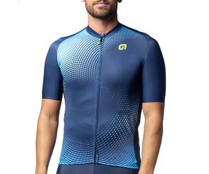 Alé Cycling Men's Pragma Optical Short Sleeve Jersey, Blue, M