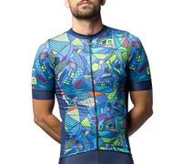 Alé Cycling Men's Pragma Over Short Sleeve Jersey, Blue, L