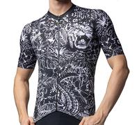 Alé Cycling Men's Pragma Safari Cycling Jersey, Black, XL