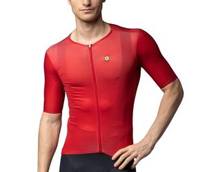 Alé Cycling Men's R-EV1 Race 2.0 Cycling Jersey, Carmine, XL