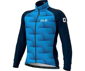 Alé Cycling Men's Solid Sharp Jacket, Navy Blue/Cyan, M